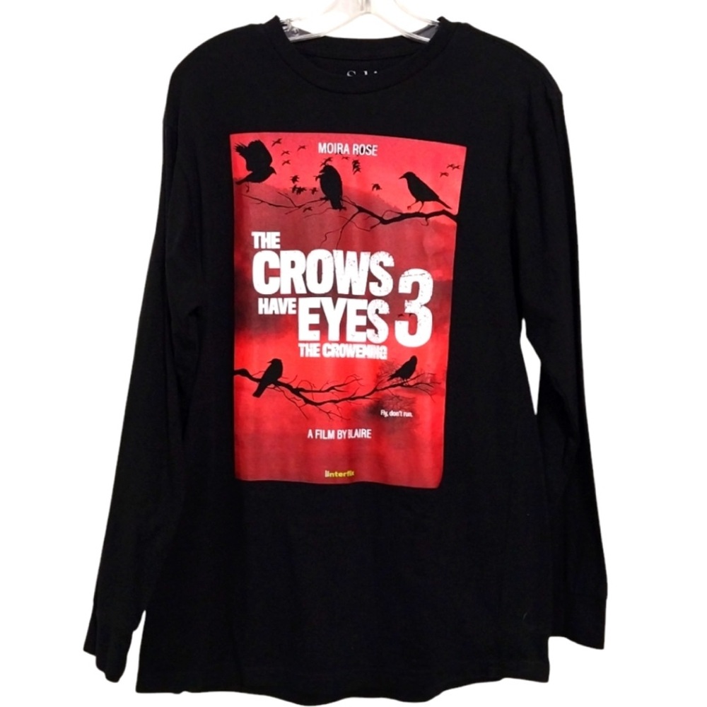 Schitt’s Creek The Crows Have Eyes 3 Film Long Sleeve T-Shirt Moira Rose size M